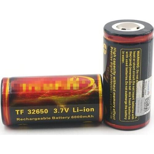 2PCS TF32650 32650 3.7V 6000mah rechargeable ultra high capacity lithium battery Li-ion battery