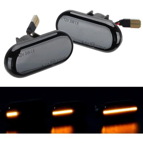 2Pcs Turn Signal Light Signal Lamp LED Car Dynamic Side Marker Blinker Light Flowing Water Light Car Auto LED Light Accessories
