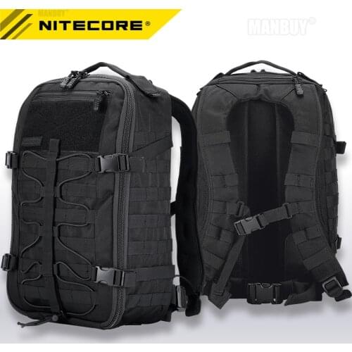 2021 NITECORE BP25 Outdoor Multi-purpose Backpack 25L Wearproof 1000D Nylon ToolBag lightweight 4Side MOLLE System Free Shipping