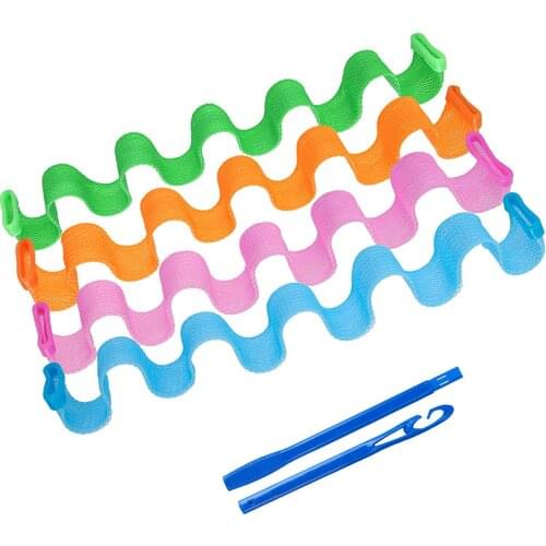 24pcs 30cm DIY Hair Curlers Rollers No Heat Long Curls Hair Roller Burable Curling Hair Styling Tools
