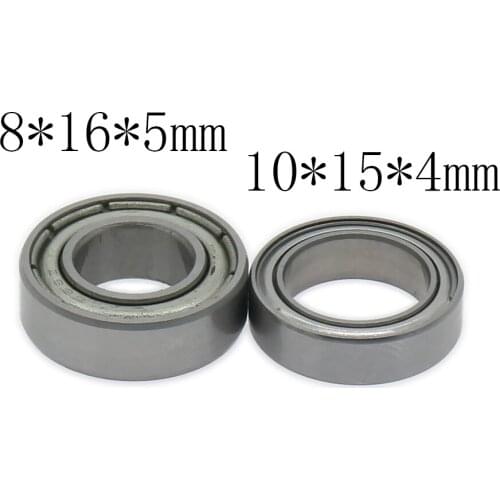 8PCS Axa1230 Ball Bearing 10*15*4mm 8*16*5mm For Rc Hobby Model Car 1/10 Axial Scx10 90022 90035 SCX0020 Bearing