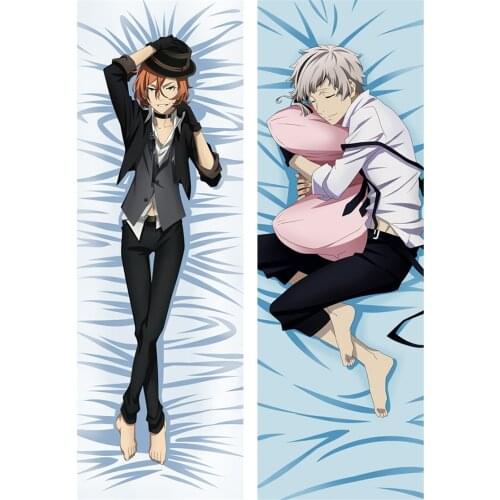 Bungo Stray Dogs Nakajima Atsushi Nakahara Chuuya Cosplay Dakimakura Pillow Case Hugging Body Prop
