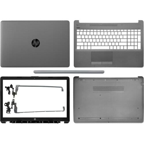 New Top Back Case For HP 15-DA 15-DB 250 G7 255 G7 Laptop LCD Back Cover/Front Bezel/Hinges/Palmrest/Bottom Case Gray Pitted