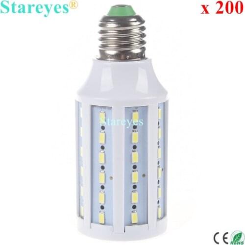 FedEX Free shipping 200 pcs E27 E14 B22 15W 5630 5730 SMD 60 LED 110V 220V LED corn bulb Maize Lamp SMD light Spotlight lighting