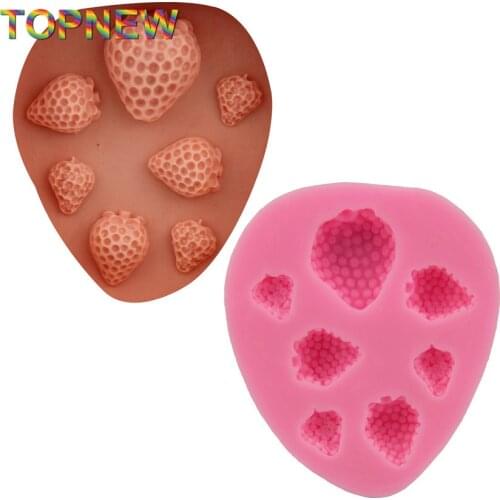 Nice DIY Sweet Strawberry Cake Molds Chocolate Silicone Moulds 100% Safe Fondant Silicone Candy Bakeware Silicone SGS C1760