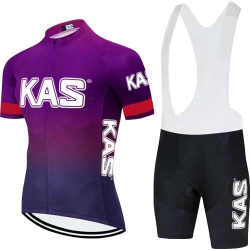 Summer Team Breathable Men KAS Cycling Jersey MTB Cycling Clothing Bicycle Outdoor Quick Dry Bicycle Equipment Set 2021