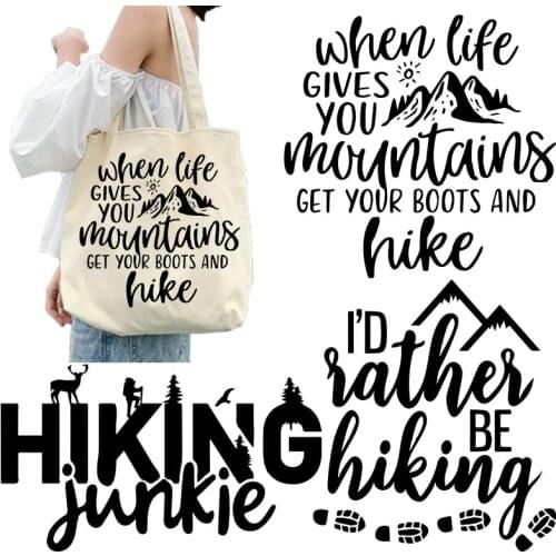 Fashion tidal simple letter black pattern Heat Vinyl Ironing Stickers Decor Patches for Clothing DIY T-shirt patches