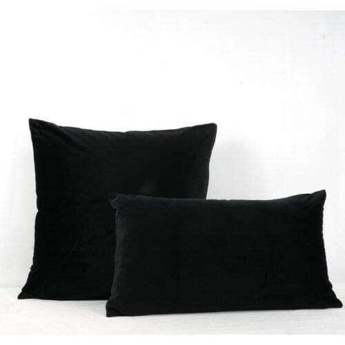 Soft Black Velvet Cushion Cover Pillow Case Soft Pillow Cover No Balling-up Without Stuffing