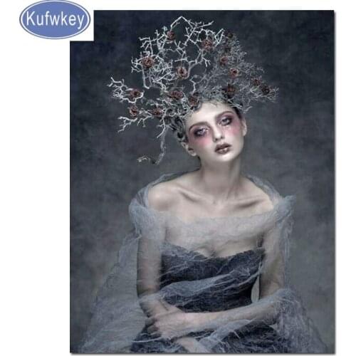 2019 Goddess Diamond-Painting New-Arrival Decor Mosaic tree Full Square round drill DIY Hobby Girl/fairy