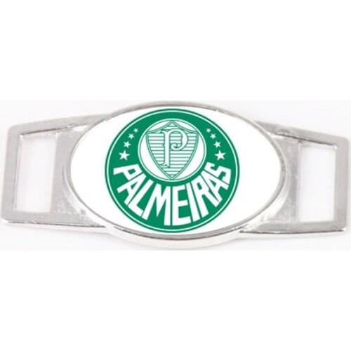 SE Palmeiras Brazil Football Socce Jewelry Shoelace Charms for Sneakers Shoelaces Paracord Bracelets Decoration Dropshipping