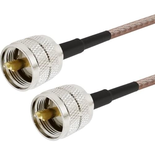 RG316 Low Loss UHF PL-259 Male to Male ham Radio Cable Coaxial PL259 Coax Connectors for CB Radio WiFi Antenna for VHF HF Radio