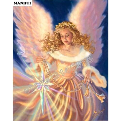 Diy Diamond Paintings Cross Stitch Kits Full 5D Diamond Embroidery Angel beauty Diamond Mosaic Picture Home Decoration BEF053