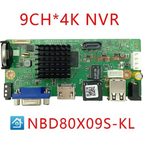 9CH*4K ONVIF H.265/H.264 Support 1 SATA NVR Network Digital Video Recorder Max 8TB XMEYE CMS with Cable P2P Cloud Mobile