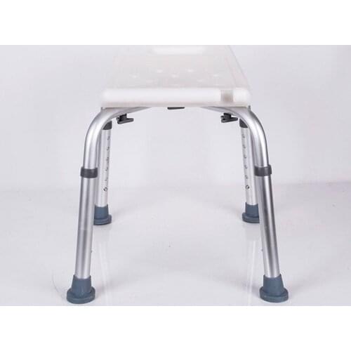 Shower stool bathtub seat bathroom chair adjustable height drainage hole pregnant woman elderly disabled bath chair non-slip