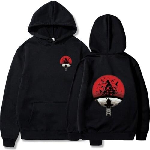 New Hot Fashion Hoodies Japanese Anime Streetwear itachi pullover Sweatshirt Men Casual Autumn Winter Hip Hop Hoodie pullover