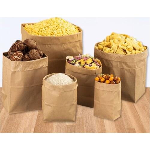 Fine kraft paper bag gift bag wedding candy recyclable takeaway bag baking bag environmentally friendly dry packaging paper bag