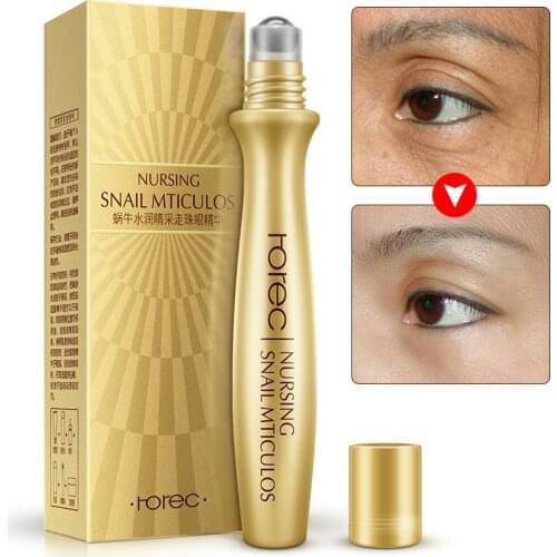 Snails Eye Massager Cream Slide Ball Essence Firming Remover Dark Circles Wrinkle Anti-puffiness Bags Under Eye Skin Care