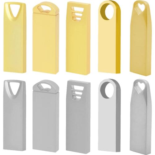 32gb 64gb 128gb Waterproof metal USB Flash Drive 4gb 8gb 16gb flash disk Pen drive usb memory card USB 2.0 pendrive USB Stick