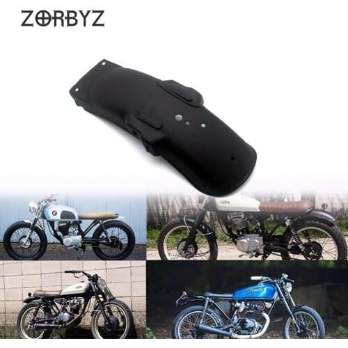 ZORBYZ Rear Matte Black Metal Motorcycle Fender Mudguard Cover For Honda CG125