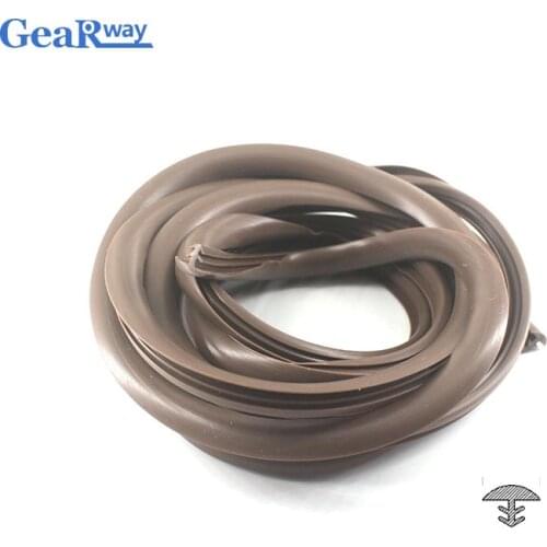 1Meter PVC Seal Strip Rubber Sealing Strips for Window Door 9/10/12mm Optional Semi-circle Type Card Slot Seal Strip