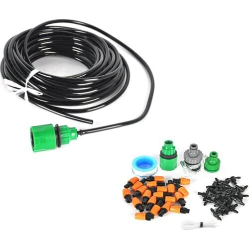 15 Mannual Automatic Drip Irrigation System Garden Yard Balcony lawn Watering Hose Micro Drip Watering Kit Adjustable Dripper