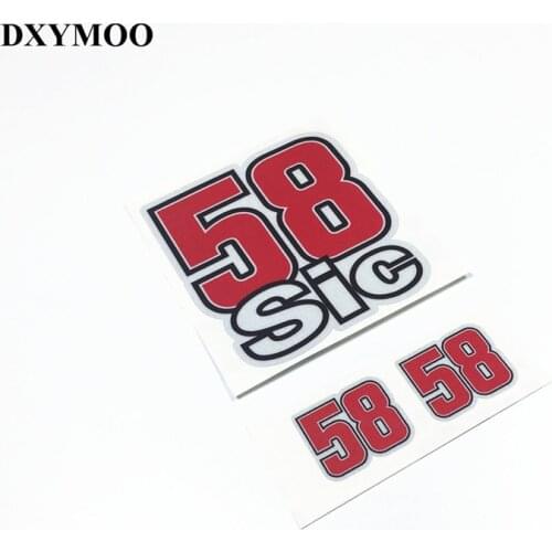 58 Car Stickers Motor Helmet Bike Oil Tank Sticker Decals Reflective Car Styling for Simon 58 SIC