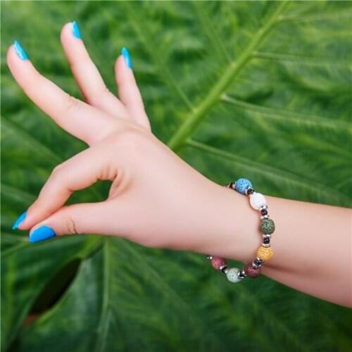 COLORFUL LAVA Stone Bracelets