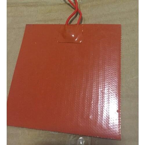 Elettrico 12 v silicone riscaldamento pad con 3m adhesive del silicone 300x300mm 150w silicone printer/heater pad /mat