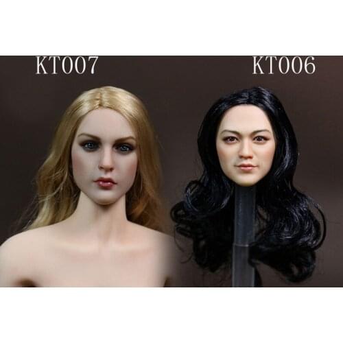 KIMI TOYS KT006/KT007 1/6 Scale European and American and Asian female headsculpt