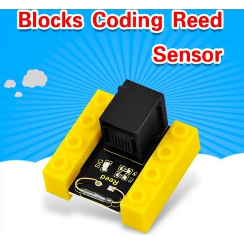 Kidsbits Blocks Coding Reed Switch Magnetic Sensor Closed Conversion Module for Arduino STEM Programming Education