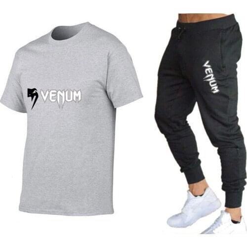 2021 Summer Mens Short Sleeve + Trousers 2-piece Set Mens Short Sleeve Top Mens Sports Suit Fashion Mens Casual Suit