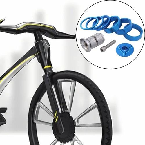 Set of 6 Bike Bicycle Headset Spacer Headset Top Cover Set Stem Spacers Fork Washer 2mm/3mm/5mm/10mm