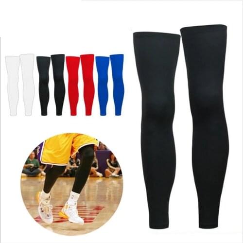 1PCS Sports Adult Antiskid Long Knee Support Brace Pad Protector Sports Basketball Leg Sleeve Knee Pad Calf Support Sport