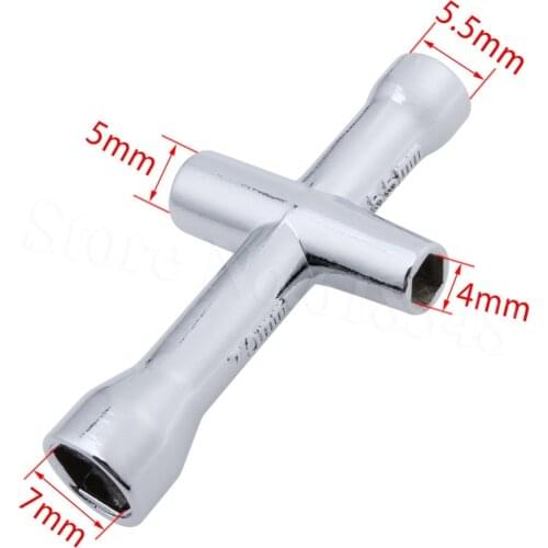 4mm 5mm 5.5mm 7mm Small Cross Wrenches Maintenance Wheel Tools Sleeve HEX For RC Car HSP 80132