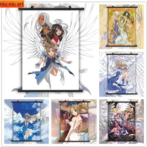 Oh My Goddess! Belldandy Skuld Urd Anime Canvas Painting Wall Art Photo Children Room Decoration