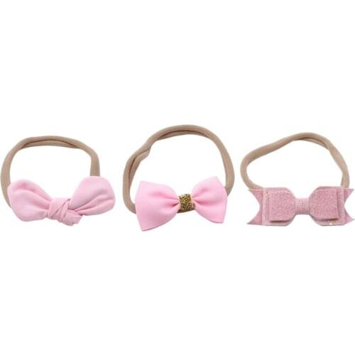 Ears Headband Women Knotted Bow Hairband Female Stretch Rabbit Ear Hair Band Headdress Hair Accessories Trendy Plant HJUEY