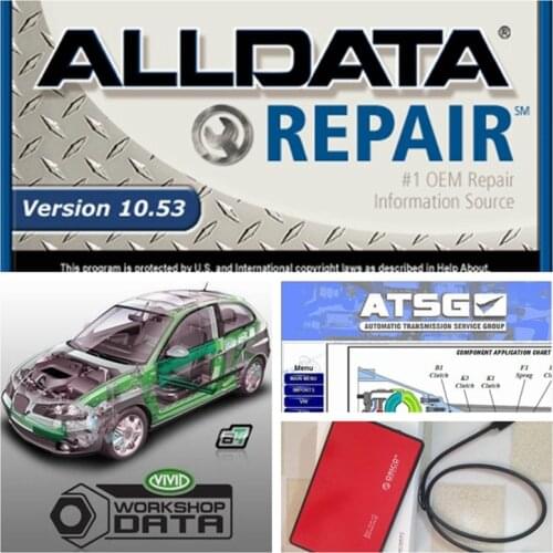 2020 Alldata auto Repair Software all data v10.53 Vivid workshop data atsg 2017 tech support for cars and trucks USB 3.0 Alldata