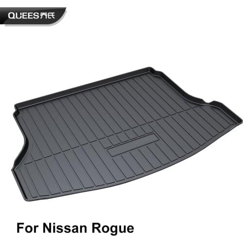 QUEES Custom Fit Cargo Liner Boot Tray Trunk Floor Mat for Nissan Rogue SV S SL 2014 2015 2016 2017 2018. NOT FIT Rogue Hybrid