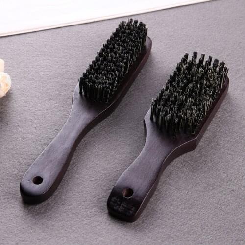 Wood Handle Hair Brush Comb Hard Boar Bristle Hairdressing Styling Beard Comb Anti-static Scalp Massage Brush Hair Styling Tool