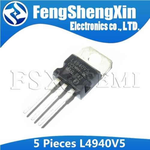 5pcs L4940V5 TO-220 L4940 TO220 VERY LOW DROP 1.5A REGULATORS