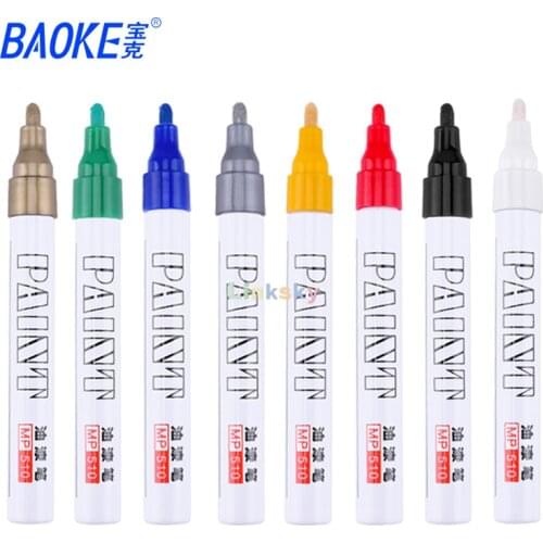Baoke MP510, Graffiti Pen Paint Pen,Oily Ink, Marking Use, Not Easy To Fade, Suitable for Glass, Plastic, Ceramic, Wood, Metal