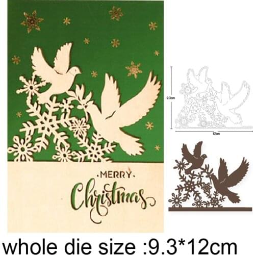 Merry Christmas metal cutting Dies Scrapbooking Steel Craft Die Cuts paper art emboss Card making Stencil