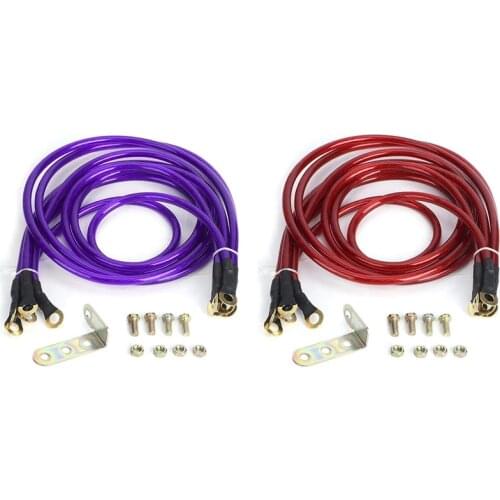 Ground Wire Universal 5-Point Car Ground Wire Reinforced Ground Wire System Kit Modification for All Cars