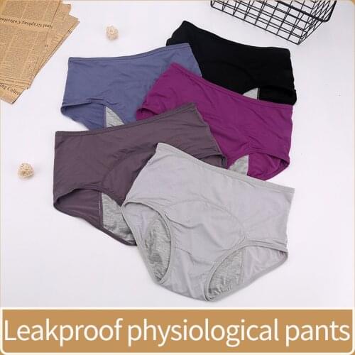 High Quality Leak Proof Menstrual Underwear Panties Four Layers Physiological Pants Sexy Waterproof Period Underwear