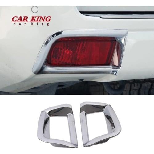 For Toyota Land Cruiser 150 Prado FJ150 2018 2019 2020 Rear Fog Lamp Cover Light Frame Trim ABS Chrome Car Styling Accessories
