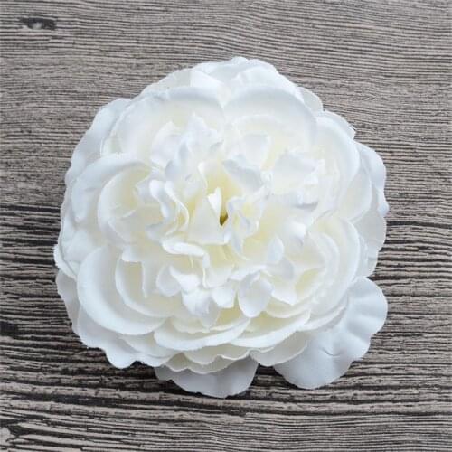 2/10pcs 8CM New Artificial Silk Peony Flower Head For Home Wedding Decoration DIY Headdress Flower Gift Box Craf Fake flowers