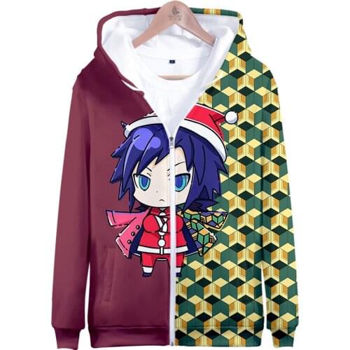 2020 Fashion Demon Slayer Hoodies Streetwear Sweatshirt Men Fashion Autumn Winter Hip Hop Hoodie Pullover