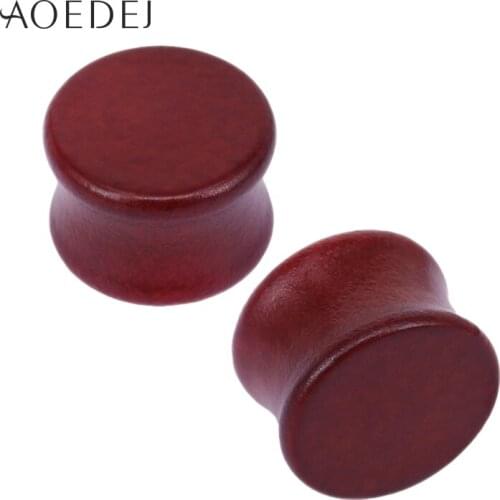 AOEDEJ 8-25mm Brown Wood Plugs Jewelry Ear Stretchers Plugs And Tunnels Wood Plugs Piercing Expander Ear Gauges Flesh Tunnel