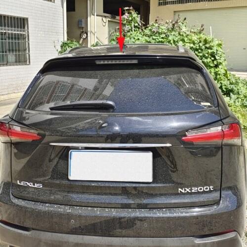 CEYUSOT For Roof CAR Spoiler Accessories Lexus NX200 NX300H Series PU Material Trunk Rear Lip WING Tail Refit Body Kit 2014-2016