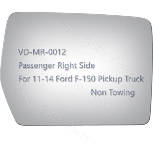 New Side Mirror Glass for 2011 2012 2013 2014 Ford F-150 Pickup Truck Passenger Right Side Rearview Mirror Glass Non Towing